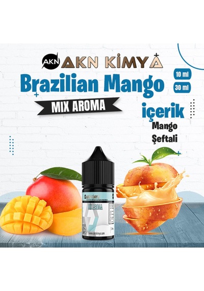 Akn Kimya Brazilian Mango Mix Aroma Mango Şeftali Gıda Aroması 10 Ml