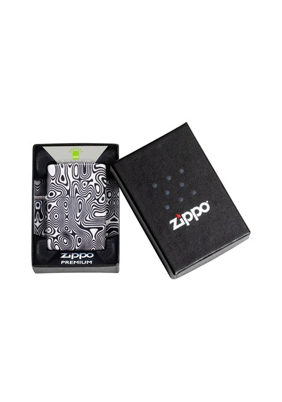 Zippo Glow In The Dark Matte Swirl Dizayn Çakmak