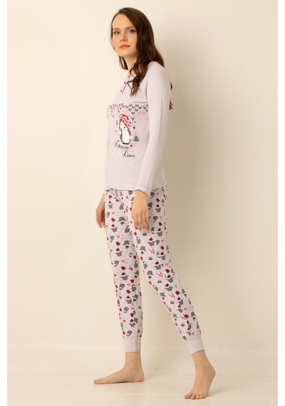 Miorre Doremi Pamuklu Bayan Pijama Takımı 001
