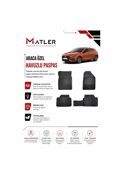 Hyundai İ30 2027 Model 4d Ekstra Havuzlu Paspas