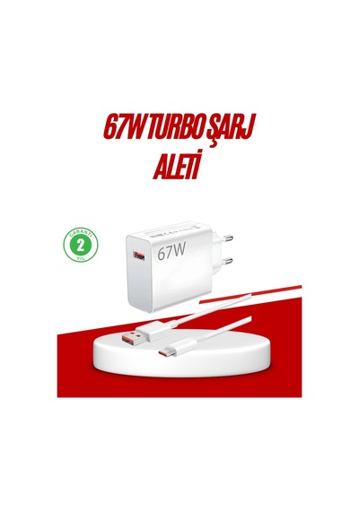 67 Watt Type C Hızlı Şarj Cihazı Huawei P30 P40 Mate 20 Pro Uyumlu 1