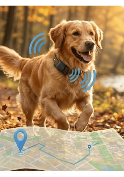 Gözcü Mobil Kedi Köpek Takip Cihazı Android Ios Uyumlu Pet Evcil Hayvan Tasması Sim Kartsız Akıllı Takip Cihazı, Siyah