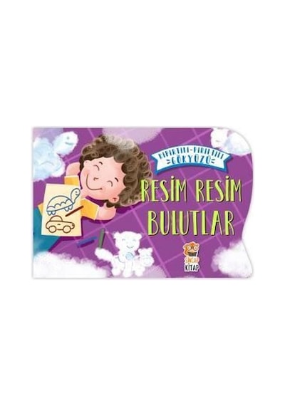 Resim Resim Bulutlar-Kıpırtılı Pırıltılı Gökyüzü - Nermin Sağır - Sincap Kitap