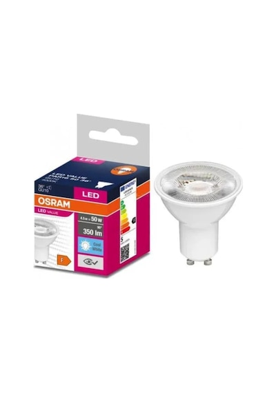 10'lu Value Par16 50 36d 4.5w Soğuk Beyaz 4000k Gu10 Led Ampul Standart