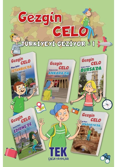 Gezgin Celo Türkiyeyi Geziyor-1 Macera Öykü Kitapları İlkokul 2. 3. 4. Sınıflar İçin - Meb Uyumlu