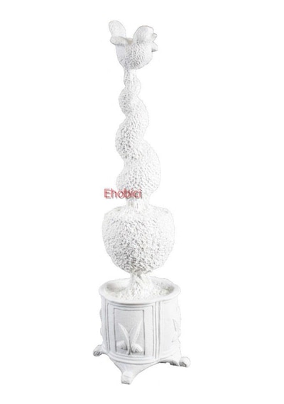 Polyester Kıvrımlı Çubukta Kuş 46x10cm Hyk643