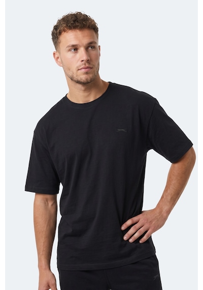 Slazenger Kodex Erkek Oversıze Siyah Tişört