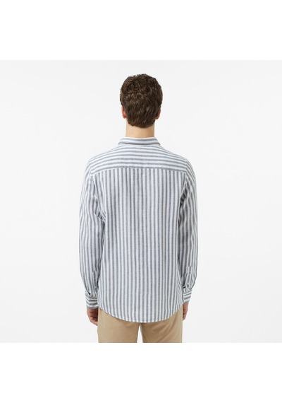 Nautica Erkek Yeşil Regular Fit Çizgili Gömlekçizgiliw65433t