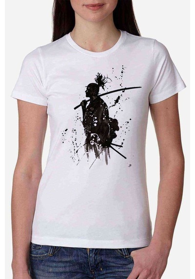 Silhouette Samurai Kadın Beyaz Tshirt (534816928)