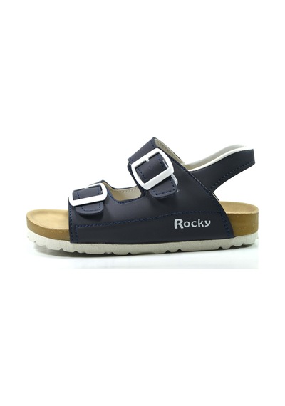 Onlo Ayakkabı Rocky.120 Lacivert Cırtlı Erkek Çocuk Sandalet Lacivert