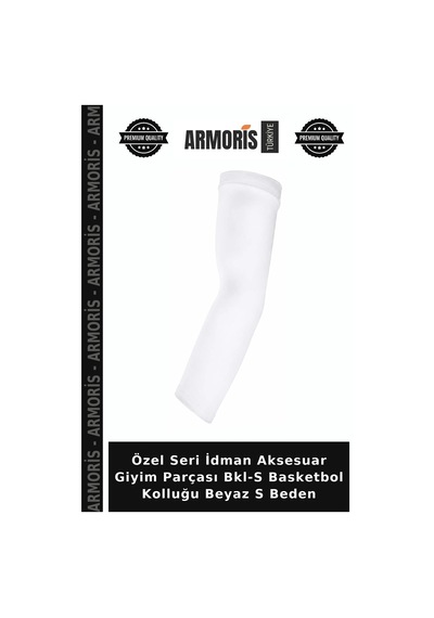 Özel Seri İdman Aksesuar Giyim Parçası Bkl-s Basketbol Kolluğu Beyaz S Beden