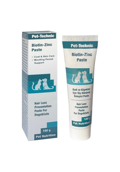 Biotin Zinc Paste Kedi Ve Köpekler İçin Deri Ve Tüy Bakımını Destekleyen Biotin & Çinko İçerikli Takviye M