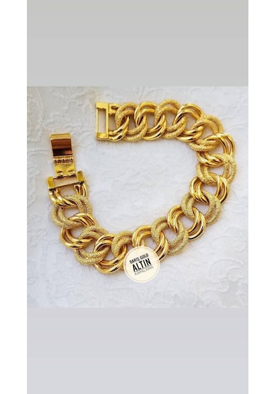 Barışgold 22Ayar Altın Kaplama Bileklik N11.59983 Çok Renkli