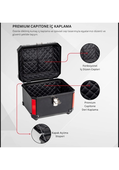 Rexx 45 Litre Abs Motosiklet Arka Çanta - 14-renkli Çok Renkli