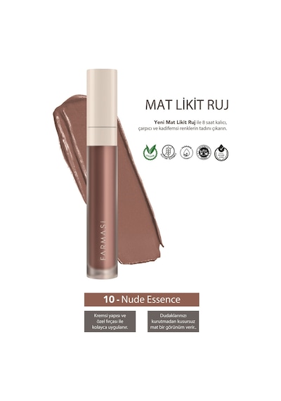 Farmasi Mat Likit Ruj 10 Nude Essence