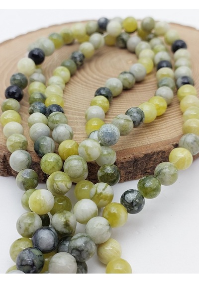 Peridot Zebercet Taşı Nane Yeşili Dizi 8mm 62262 Çok REnkli