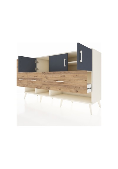 Kronos Konsol 3 Raflı 5 Çekmeceli 3 Kapaklı 176x59x99 Aytaşı-antr Aytaşı-antrasit/çam Kronos Konsol 3 Raflı 5 Çekmeceli 3 Kapaklı 176x59x99 Aytaşı-antr Aytaşı-antrasit/çam