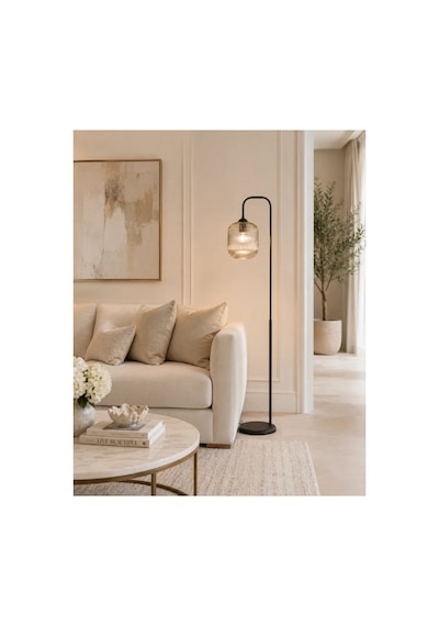 Luster Siyah Lambader Metal Go Vde U Fleme Camlı Dekoratif Metal Tasarım S Ik Yerden Aydınlatma ...