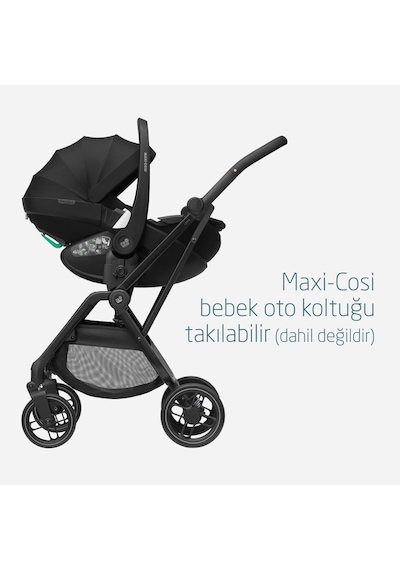 Maxi-Cosi Leona2 Çift Yönlü Uzatılabilir Sırt Desteği Tam Yatabilir Bebek Arabası Twillic Black