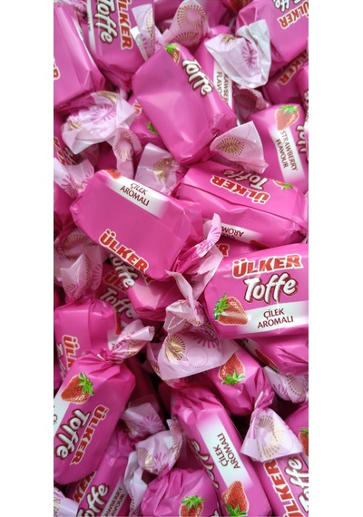 Toffe Çilek Aromalı Yumuşak Şekerleme 1 Kg.