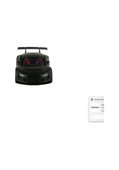 Die Cast Metal Çek Bırak Siyah Spor Araba
