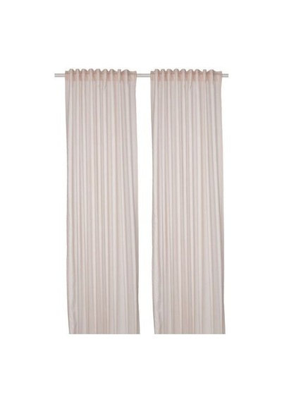 Ikea Bymott Tül Perde 120x300 Cm Beyaz-pembe Pembe-beyaz