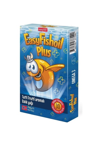 Easyfishoil Plus Tutti Frutti 30 Çiğneme Tableti