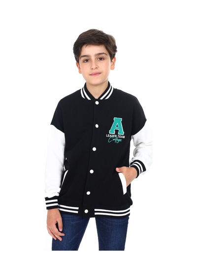 Toontoy Kids Toontoy Erkek Çocuk Kolej Yaka Çıtçıt Kapama Cepli Düşük Omuz Nakış Baskılı Renk Bloklu Örme Hırka - 2 İplik Şardonlu Siyah Toontoy Kids Toontoy Erkek Çocuk Kolej Yaka Çıtçıt Kapama Cepli Düşük Omuz Nakış Baskılı Renk Bloklu Örme Hırka - 2 İplik Şardonlu Siyah