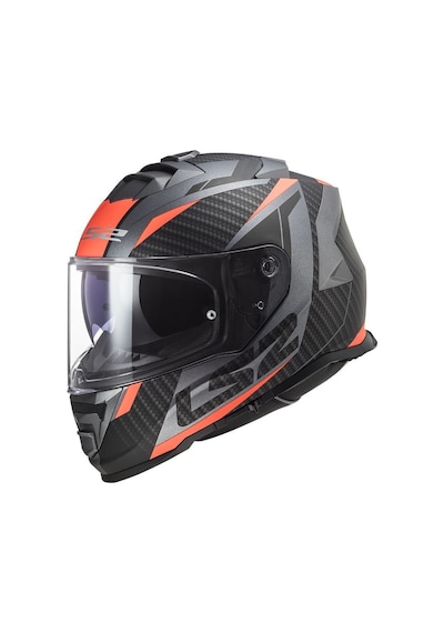 Ls2 Storm Racer Mat Tıtanıum Turuncu Kask