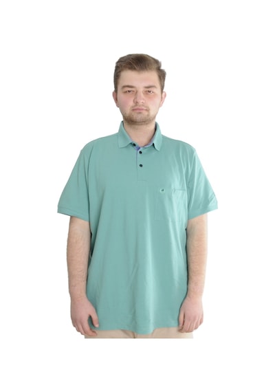 Mode Xl Erkek Tshirt Polo Yaka Cepli Klasik Pike 20552 Çağla Yeşili 001
