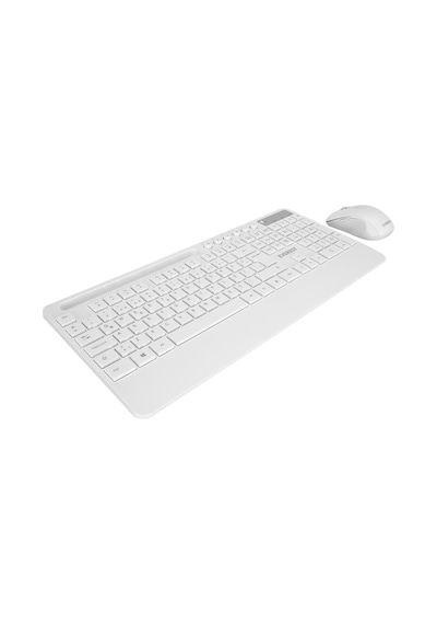 Everest Km-9676 Beyaz Multimedya Tablet-telefon Standlı Klavye + Mouse Set Optik