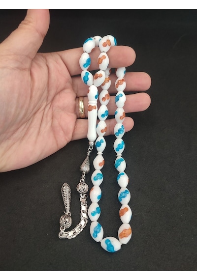 İskeçeli Cemil Usta Eseri Iri Boy Mineli Deve Kemiği Sertifikalı 7973