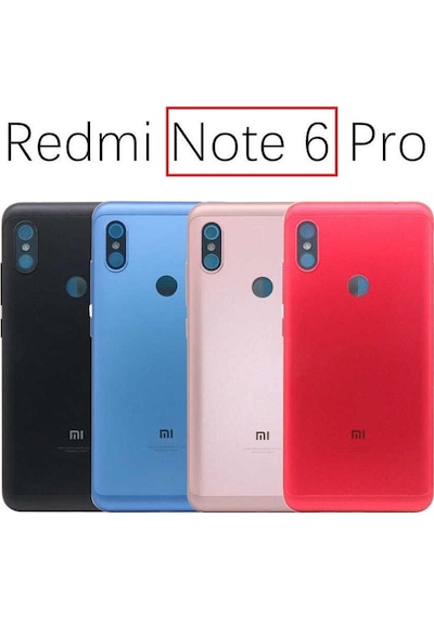 Xiaomi Redmi Note 6 Pro Bn48 Arka Kapak Batarya Pil Kapağı