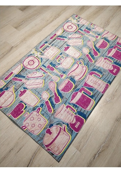 Joker Halı Norm Mutfak 50-207 Mavi Pembe Mutfak Halı 95X150 Cm Joker Halı Norm Mutfak 50-207 Mavi Pembe Mutfak Halı 95X150 Cm