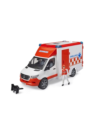 Bruder Mercedes Benz Sprinter Sirenli Ambulans ve Ekibi  Br02676