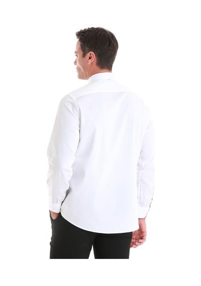 Hatemoğlu Beyaz Klasik Fit Düz 100% Pamuk Slim Yaka Uzun Kollu Saten Gömlek 24d190000036 001 Beyaz Hatemoğlu Beyaz Klasik Fit Düz 100% Pamuk Slim Yaka Uzun Kollu Saten Gömlek 24d190000036 001 Beyaz