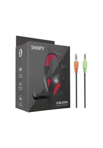 Snopy Sn-633 X-bloom Siyah-kırmızı Kulak Üstü Gaming Oyuncu Mikrofonlu Kulaklık