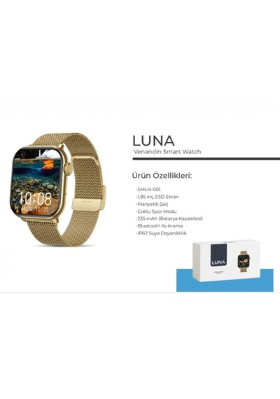 Venandin SMLN-001 Luna Akıllı Saat (Distribütör Garantili)