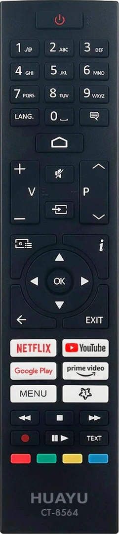Toshıba Ct-8564 Netflıx-youtube-prıme Vıdeo-google Play Tuşlu Lcd-led Tv Kumanda
