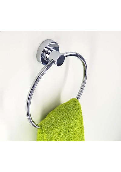 Aqua Bagno Zero Yuvarlak Havluluk - Parlak Krom