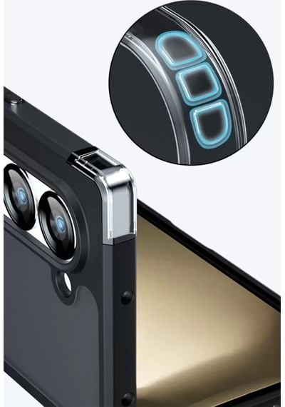 Newface Samsung Galaxy Uyumlu Z Fold 5 Kılıf Blur Fold Magsafe Kapak - Siyah