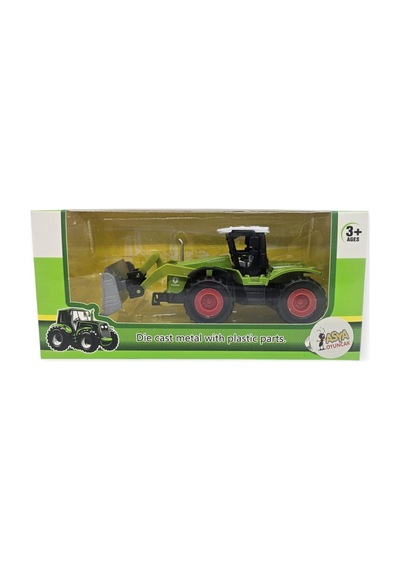 Farm Mini Oyuncak Traktör - 14 Cm Geniş Kepçeli Dozer Çiftlik Aracı