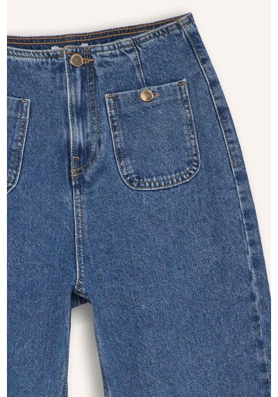 Defacto 90s Wide Leg Yüksek Bel Düz Paça Uzun Jean Pantolon E9121ax25aunm28 Mavi Defacto 90s Wide Leg Yüksek Bel Düz Paça Uzun Jean Pantolon E9121ax25aunm28 Mavi