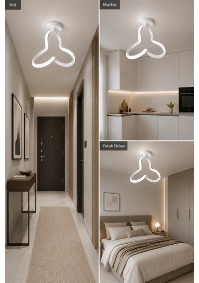 AvizeGO Cevina Led Plafonyer Avize Beyaz Işık