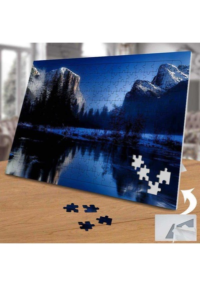 Karlı Dağ - Çam Ağaçları Manzarası 240 Parça Puzzle Yapboz-75150