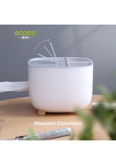 Ecoco Çok Amaçlı Bölmeli Peçetelik Ve Saklama Kutusu