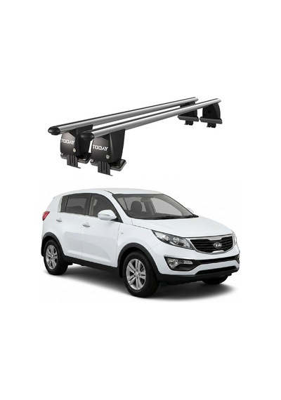 Royal Kia Sportage 2010-2013 Uyumlu Gri Kilitli Ara Atkı Port Bagaj Tavan Barı