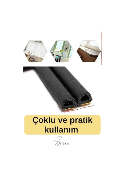 Fitil Premium Kapı Pencere Soğuk Toz Sızdırmaz İzolasyon Fitili Kendinden Yapışkanlı Isı Yalıtım 2x 0.5