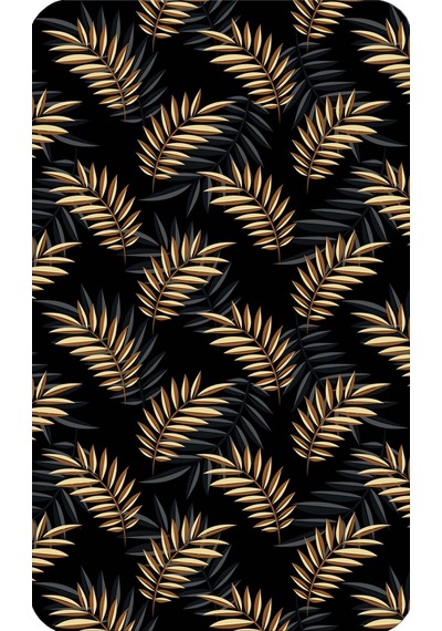 Rovigo Home Baskılı Kaymaz Taban 2 Li Banyo Paspas Takım Rvg5219-100X60-60X50 Çok Renkli