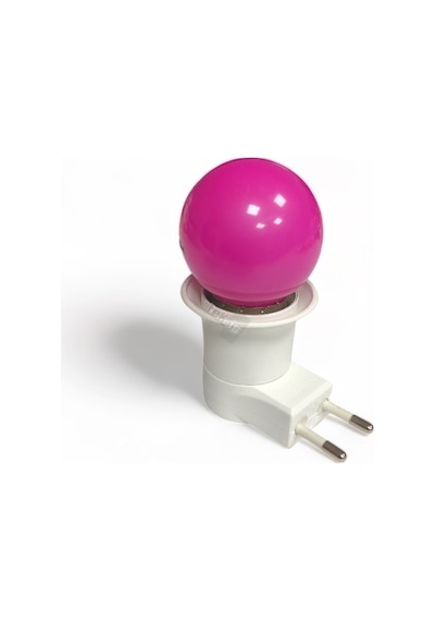 Tek-iş Açma Kapama Anahtarlı Duy Fişli E-27 Anahtarlı + Ampul E-27 1 W Renkli Pst